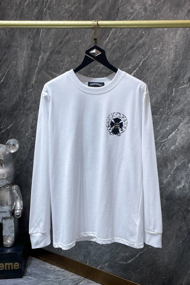 Chrome heart Long Sleeve Shirts High-quality 100% cotton streetwear