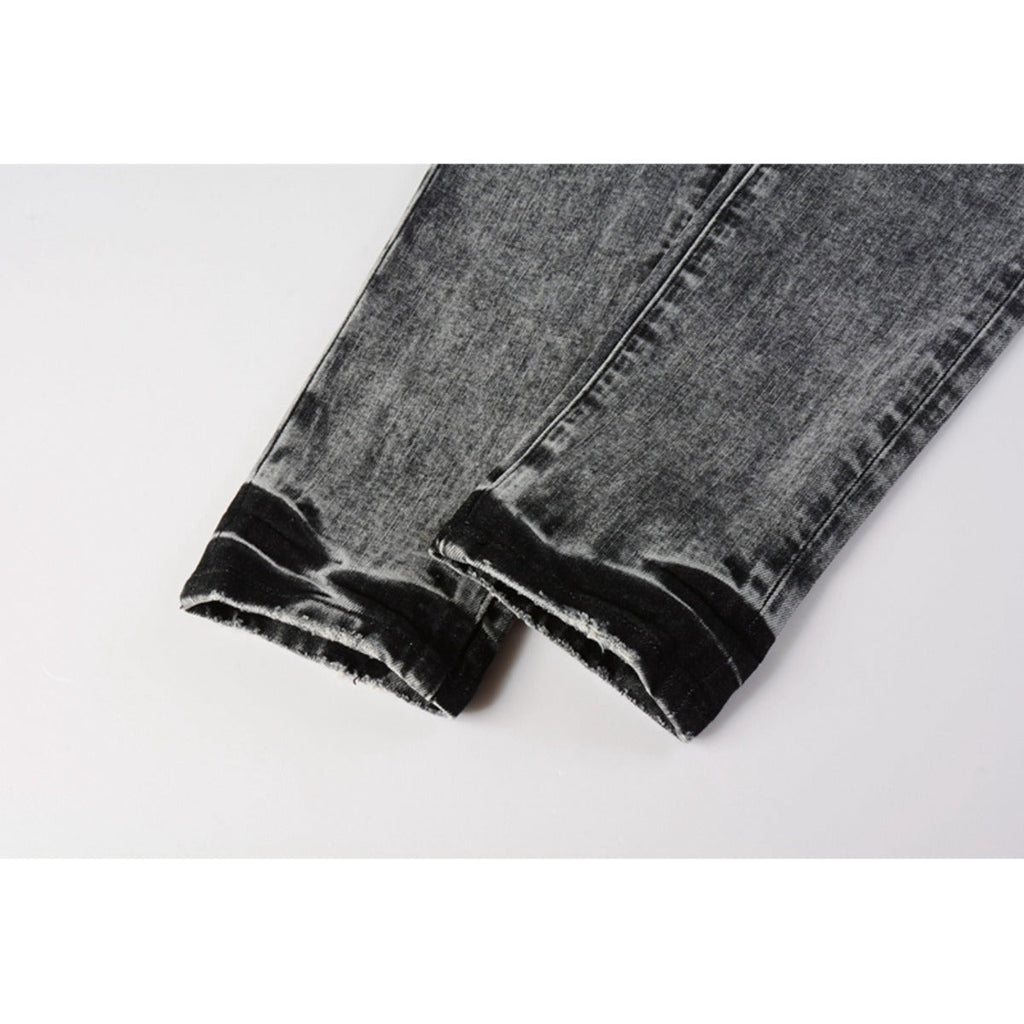 Mens trendy purple jeans, 100% cotton Pure Cotton High Street Trend