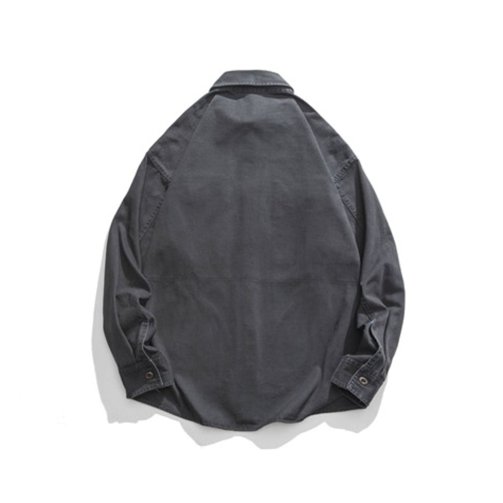Unisex Jacket Loose Multi-Pocket Workwear Jacket
