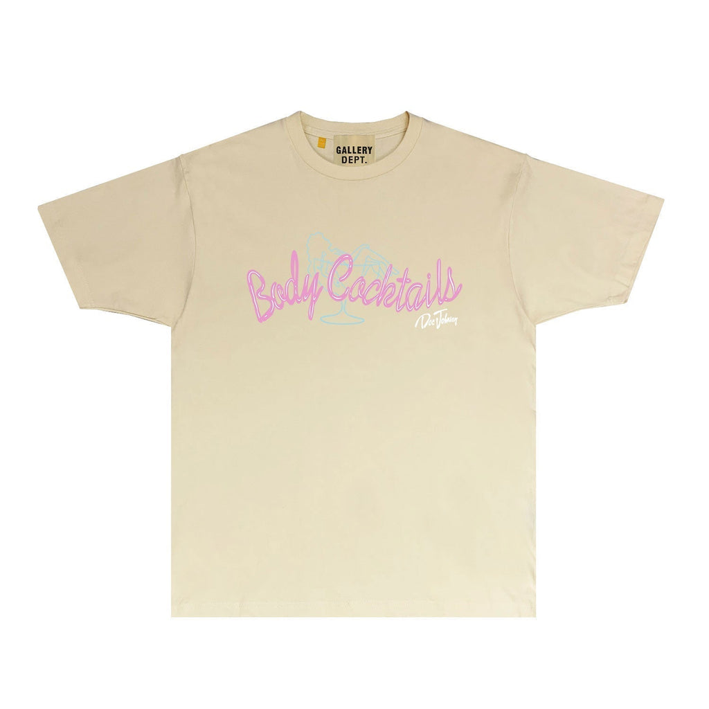 Gallery Dept T Shirt Retro Printed Loose Short-Sleeved Shirt (part2)
