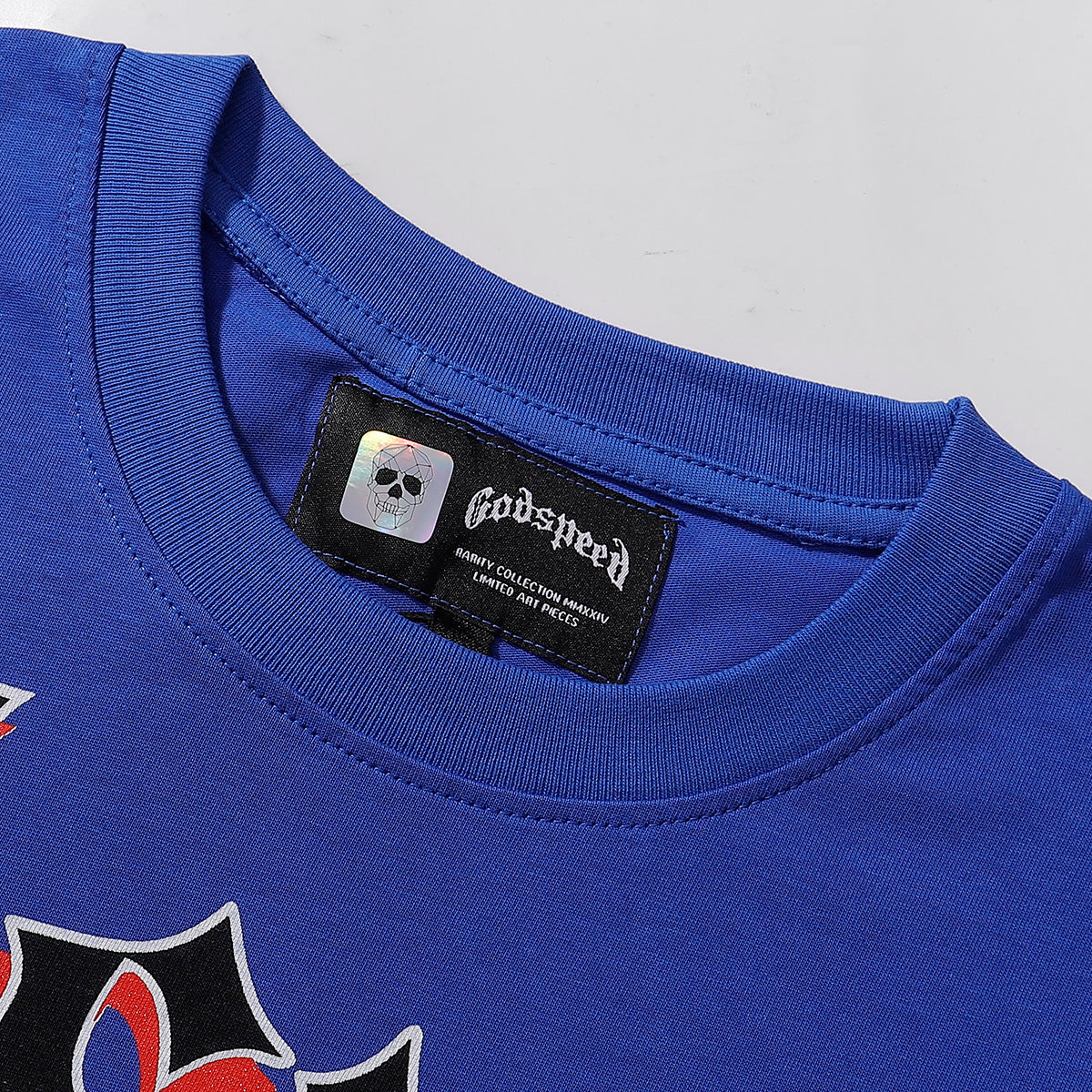 Godspeed T Shirts Spacesuit Pyramid Printing Cotton Casual Crew Neck Short Sleeve Men and Women