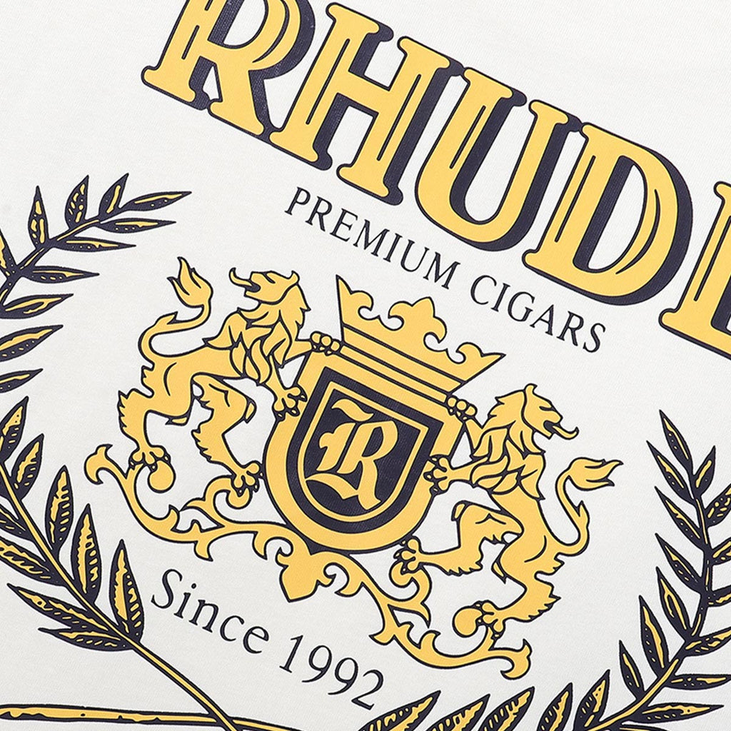 Rhude T Shirts Totem Badge Printing Cotton Casual Short Sleeve Men and Women
