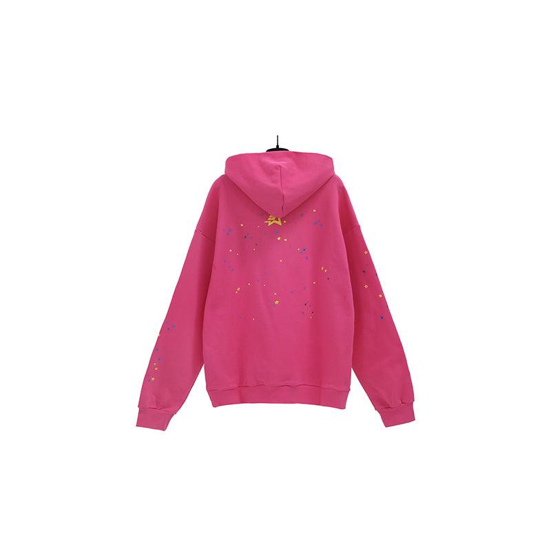 Sp5der Hoodie Cobweb Puff Print Pure Cotton