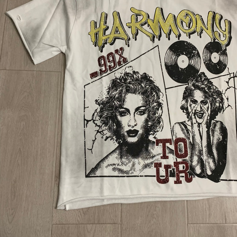 HARMONY T Shirts Street Trend Hot Diamonds
