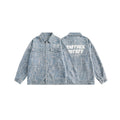 Unisex Jacket Spring and Autumn Denim Jacket Men and Women Couple Loose Lapels Jacket