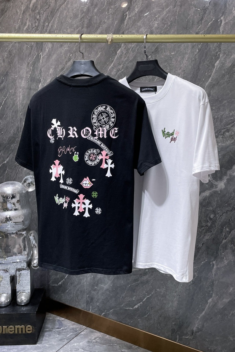 Chrome heart T shirts High-quality 100% cotton streetwear