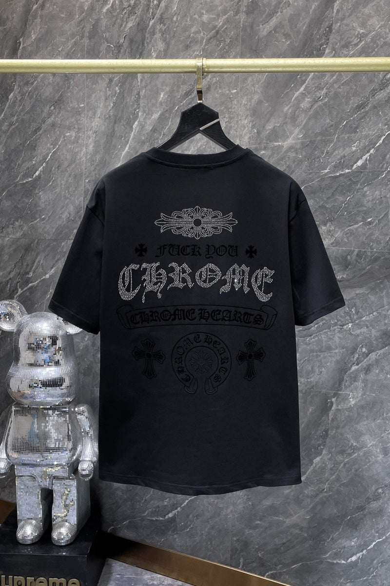 Chrome heart T shirts High-quality 100% cotton streetwear