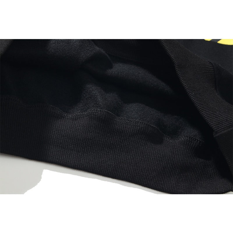 OW  hoodie 喷墨字母箭头图案加绒连帽
