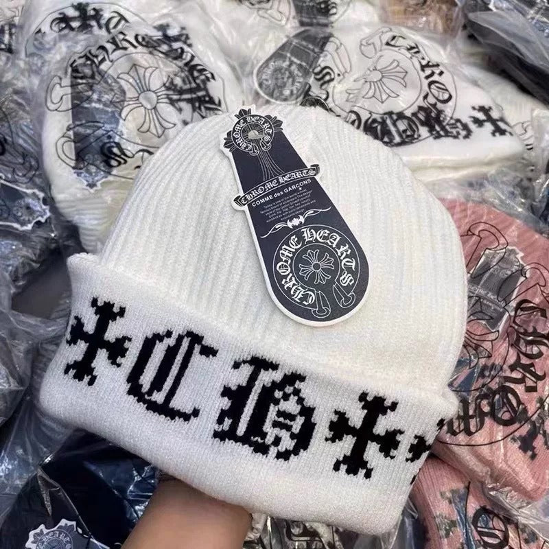 Chrome Hearts Knit Hat - Warm, Casual, Trendy Winter Streetwear