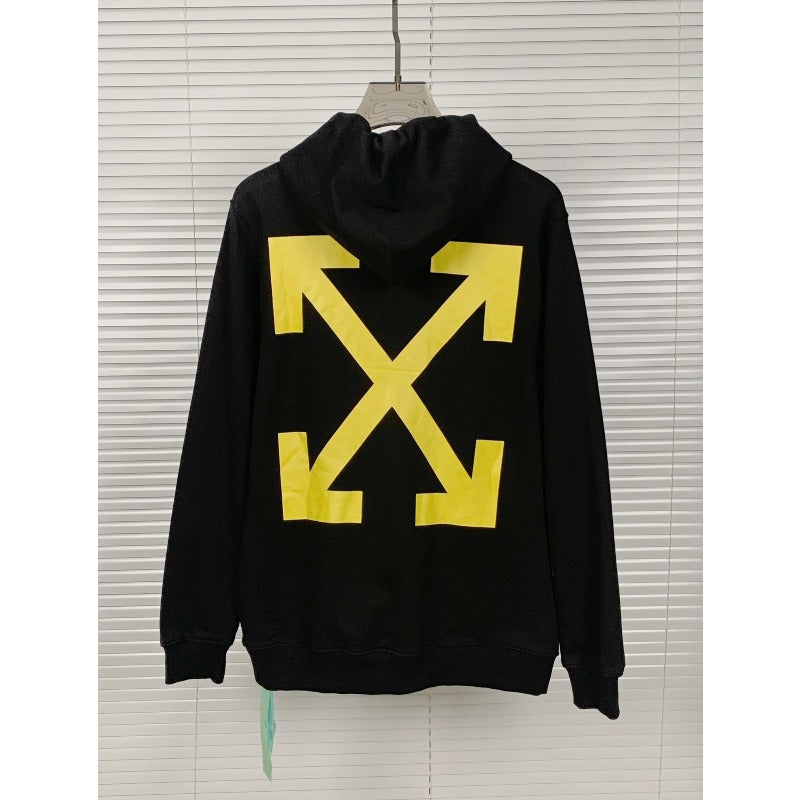 OW  hoodie oil painting series arrow pattern hooded