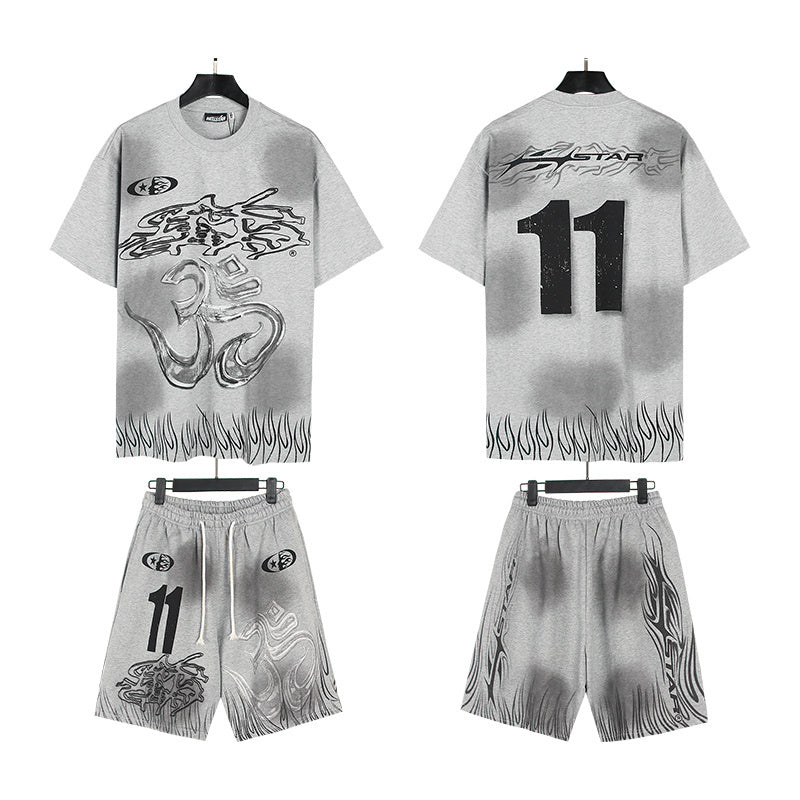 HS T-Shirt And Shorts Two-Piece Set