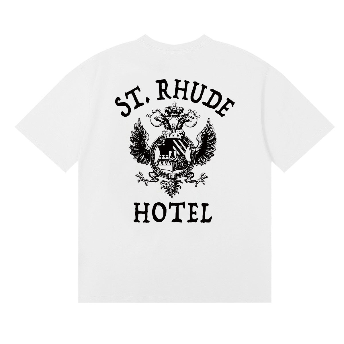 Rhude T Shirts Totem Simple Printing Cotton Casual Short Sleeve Men and Women