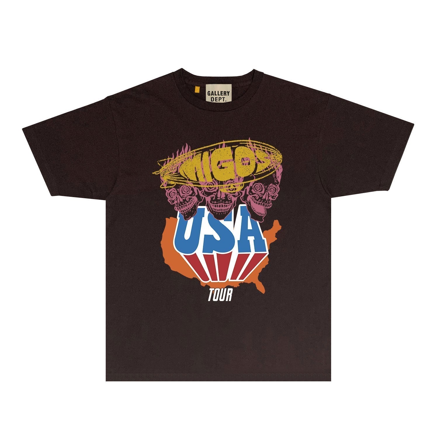 Gallery Dept T Shirt Retro Printed Loose Short-Sleeved Shirt (part2)
