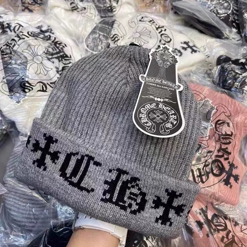 Chrome Hearts Knit Hat - Warm, Casual, Trendy Winter Streetwear