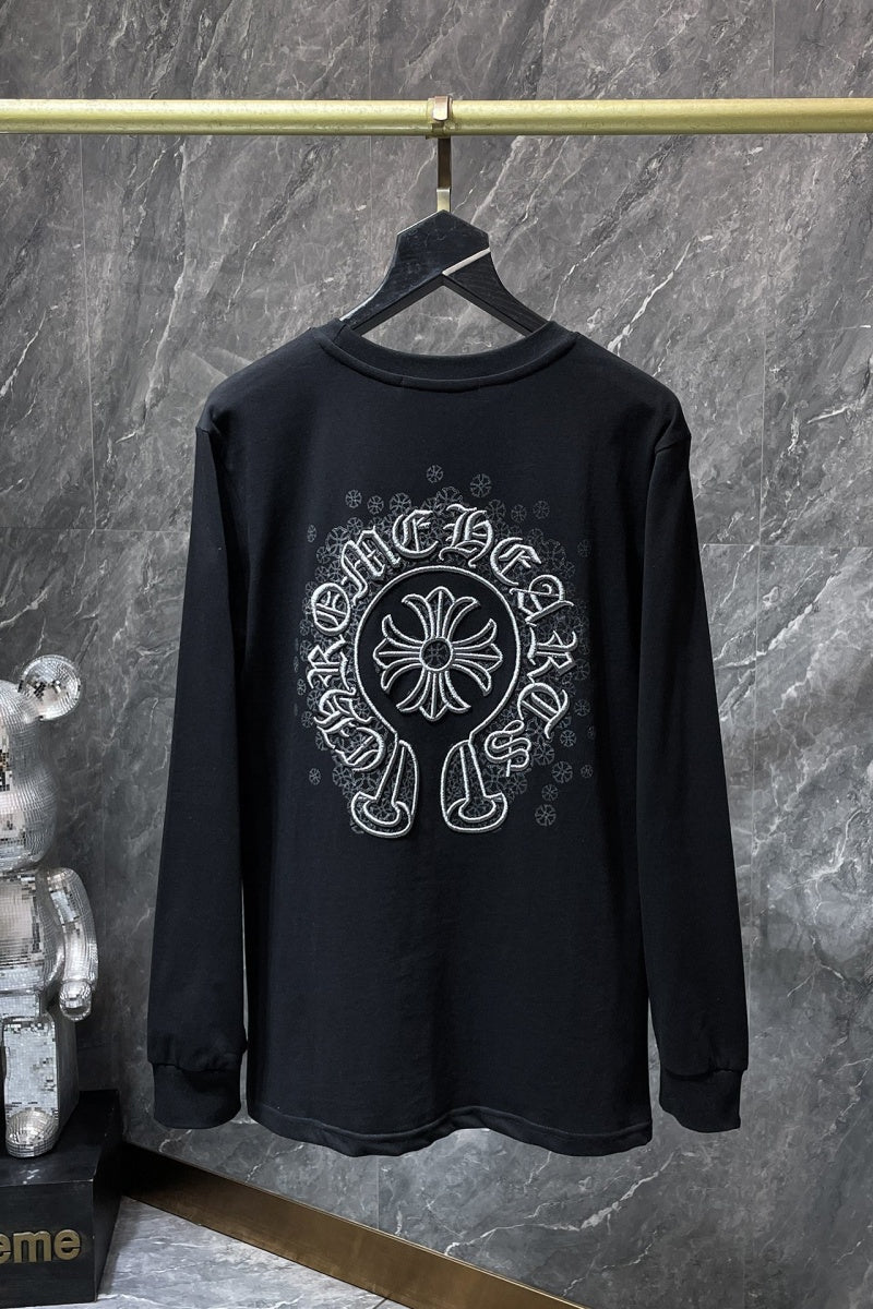 Chrome heart Long Sleeve Shirts High-quality 100% cotton streetwear