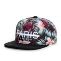 Trendy flat brimmed snapback hats adjustable flower letterparis