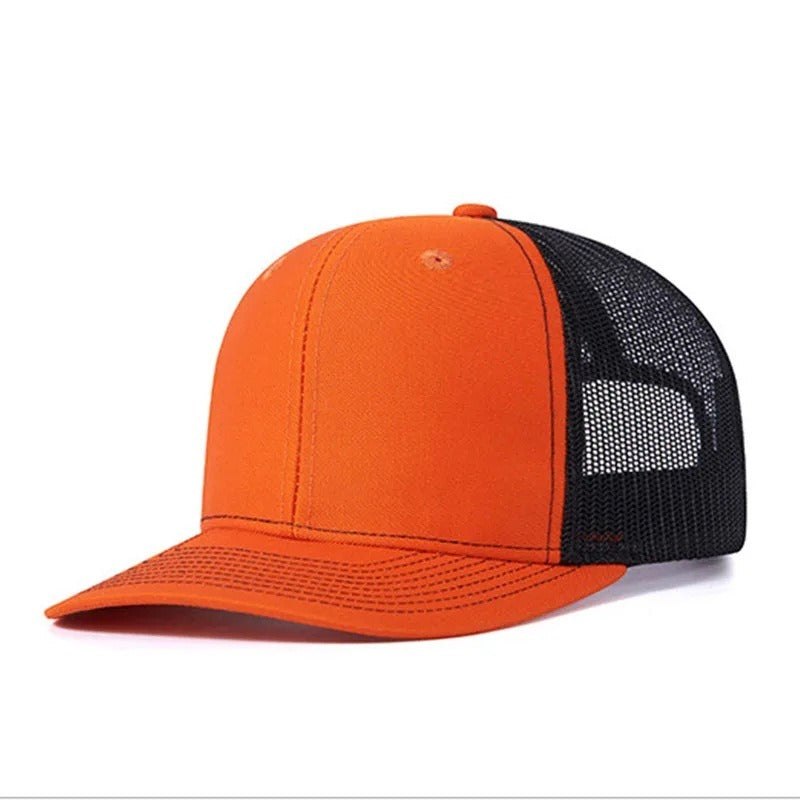Trendy flat brimmed snapback hats sunshade net hat