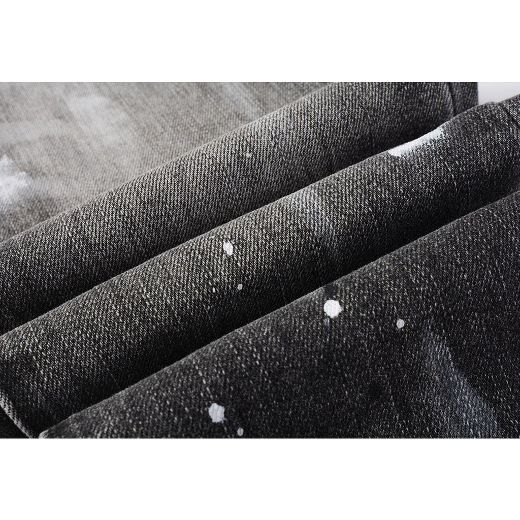 Mens trendy purple jeans, 100% cotton Pure Cotton High Street Trend