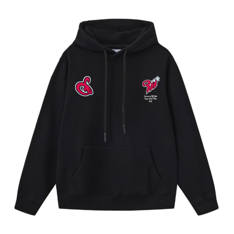 OW  hoodie cartoon scorpion alphabet pattern pullover hooded