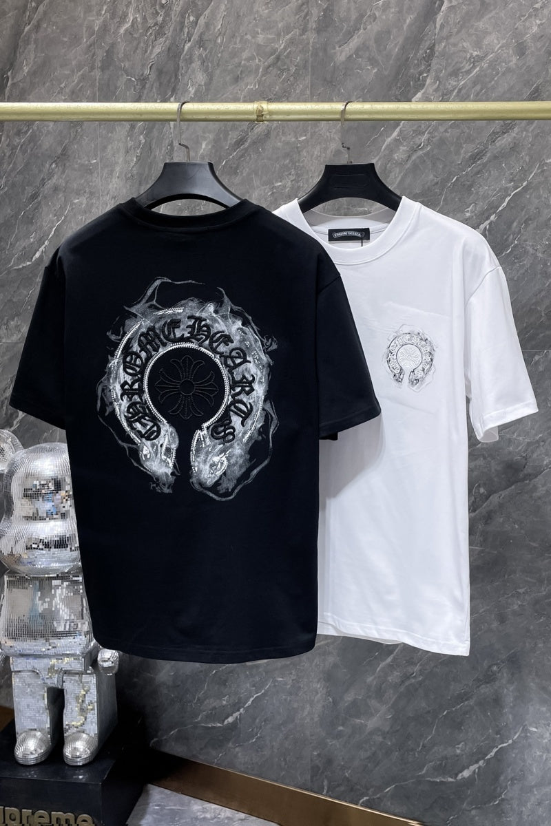 Chrome heart T shirts High-quality 100% cotton streetwear