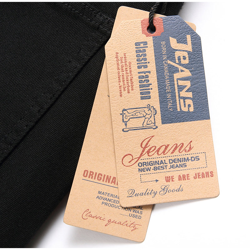 Mens Fashion Jeans pure black 5609#