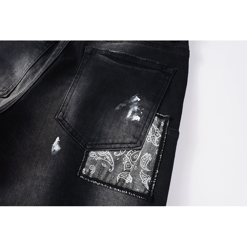 Mens trendy purple jeans, 100% cotton Pure Cotton High Street Trend