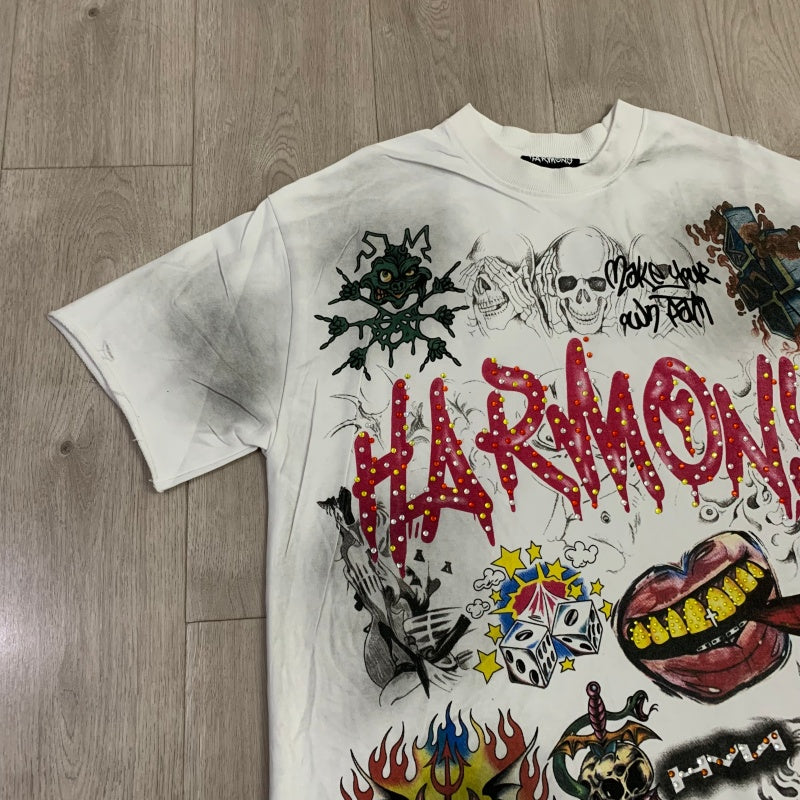 HARMONY T Shirts Street Trend Hot Diamonds