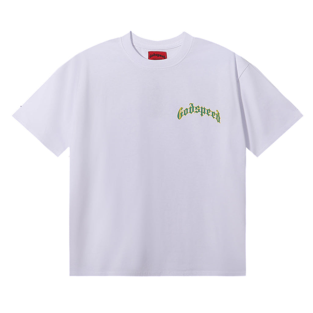 Godspeed T Shirts Masked Man Printed Cotton Crew Neck Short Sleeve Men and Women
