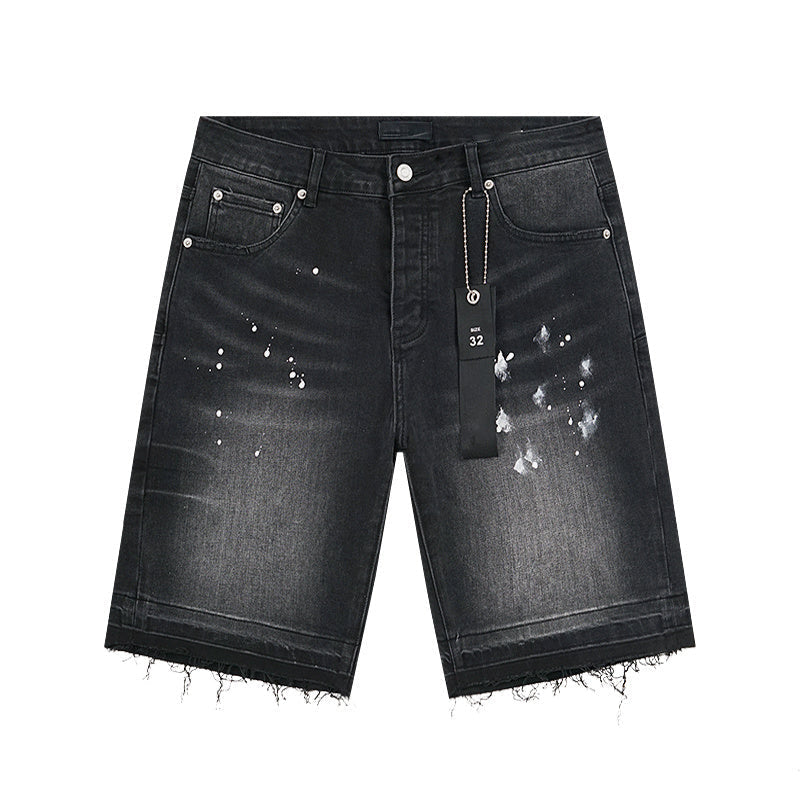 Mens trendy purple jeans, 100% cotton Denim Shorts #PU505