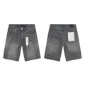 Mens trendy purple jeans, 100% cotton Denim Shorts #PU503