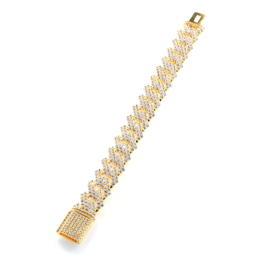Bracelet Hip Hop Miami Zircon Bracelet Hiphop Bracelet Spectrum