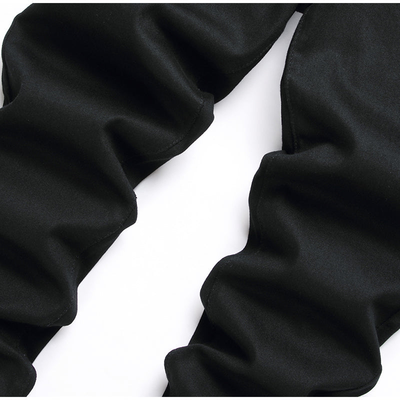 Mens Fashion Jeans pure black 5609#