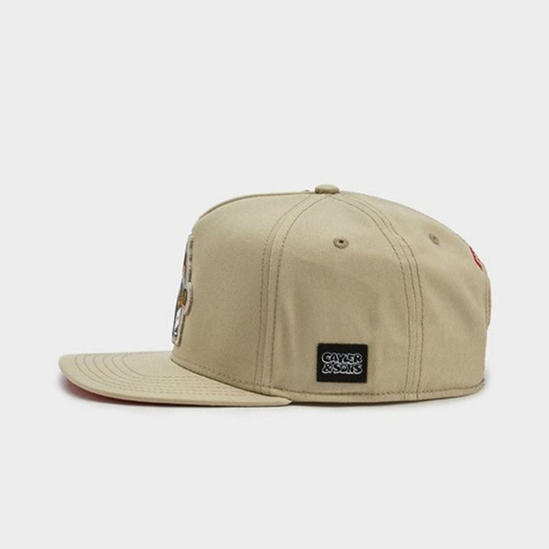 Trendy flat brimmed snapback hats cartoon
