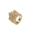 Rings Hip Hop Pentagram Zircon Ring Spectrum St. Valentine's