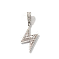 Jewelry hip hop cool lightning pendant copper inlaid zircon hiphop lightning Spectrum