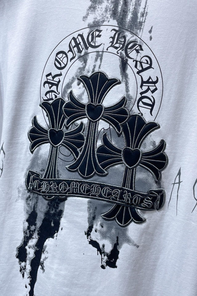 Chrome heart Long Sleeve Shirts High-quality 100% cotton streetwear