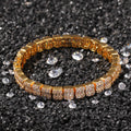Bracelet INS Wind Ladder Square Zircon Hiphop Bracelet Spectrum St. Valentine's