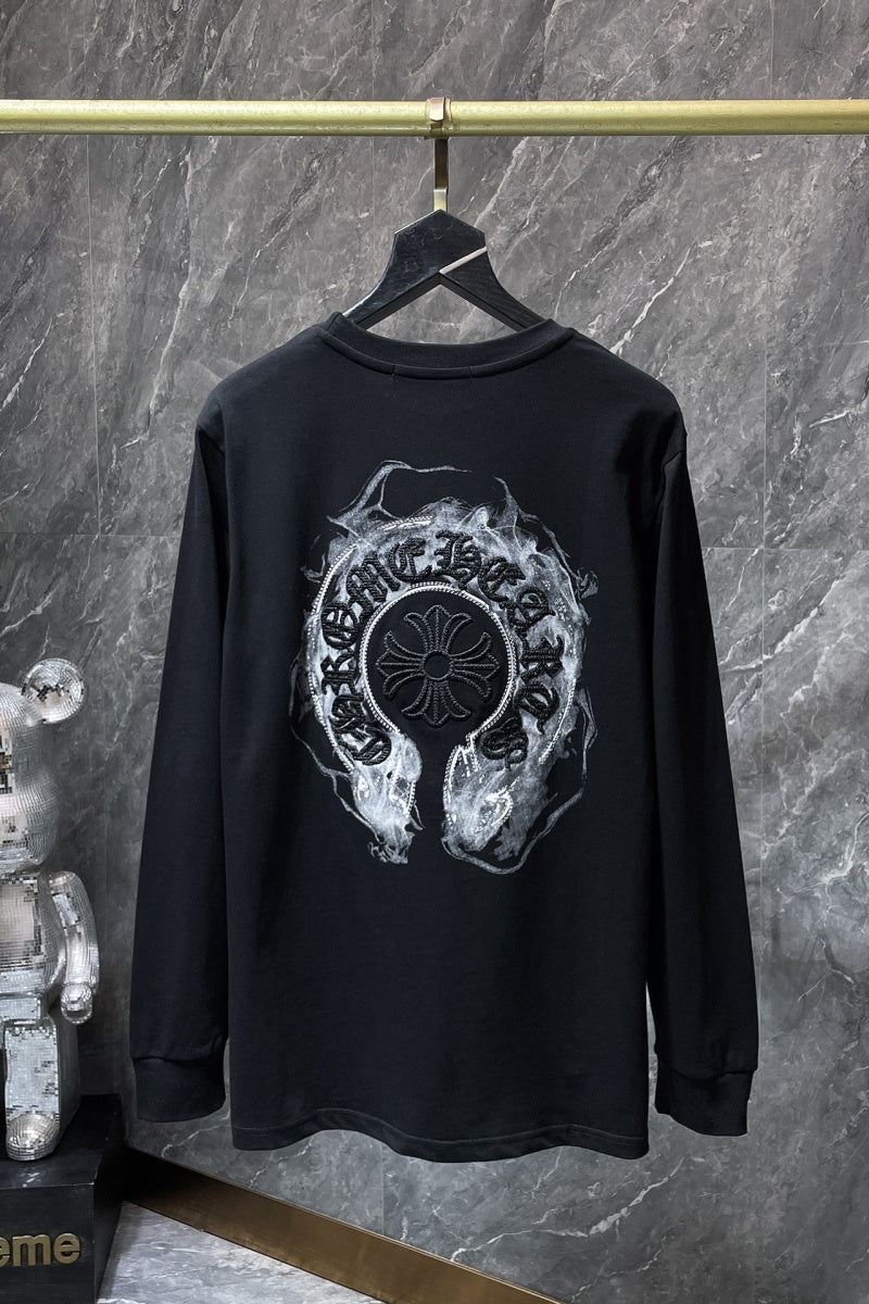 Chrome heart Long Sleeve Shirts High-quality 100% cotton streetwear