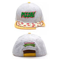Trendy flat brimmed snapback hats notched gray pizza pizza