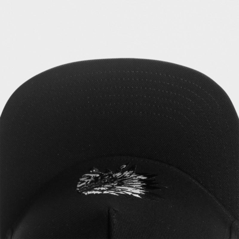 Trendy flat brimmed snapback hats indian head sun shade