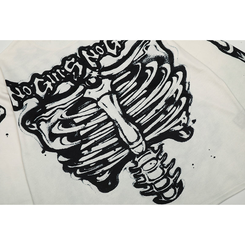 HS Long Sleeve Shirts Hip-hop loose oversize