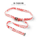 OW  Belt Embroidered Metal Head Belt