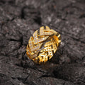Rings Vintage Gold Plated Arrow Copper Zircon Ring Spectrum St. Valentine's