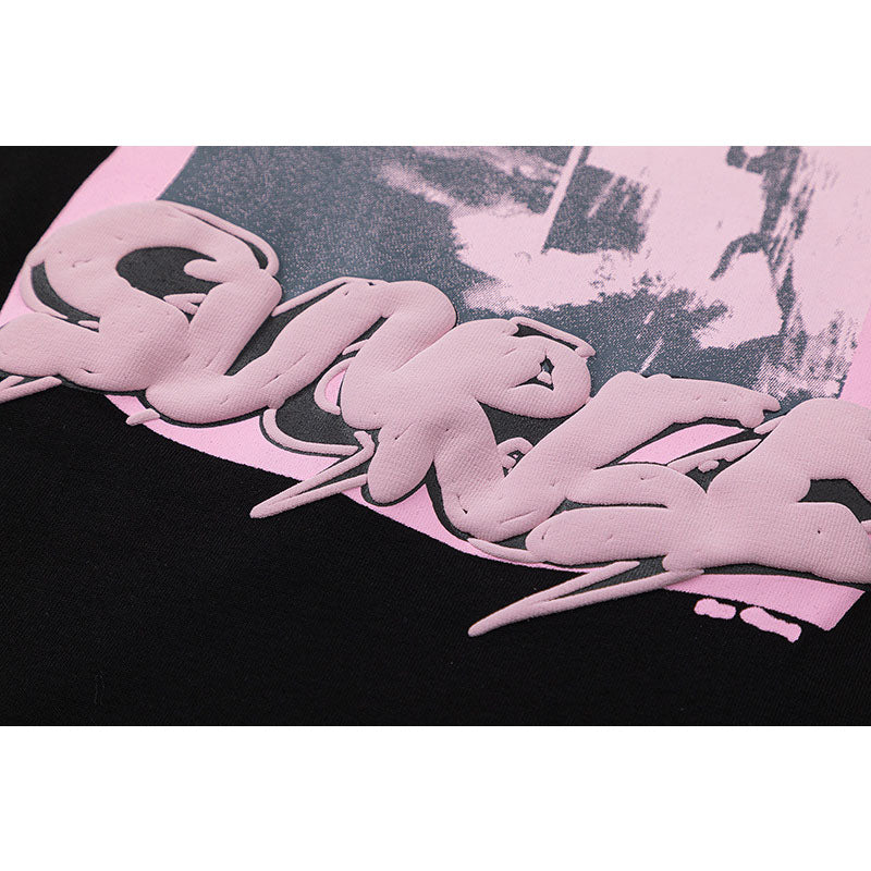 Travis Scott T-Shirt Travis Scott Pink Printed Short Sleeve T-Shirt