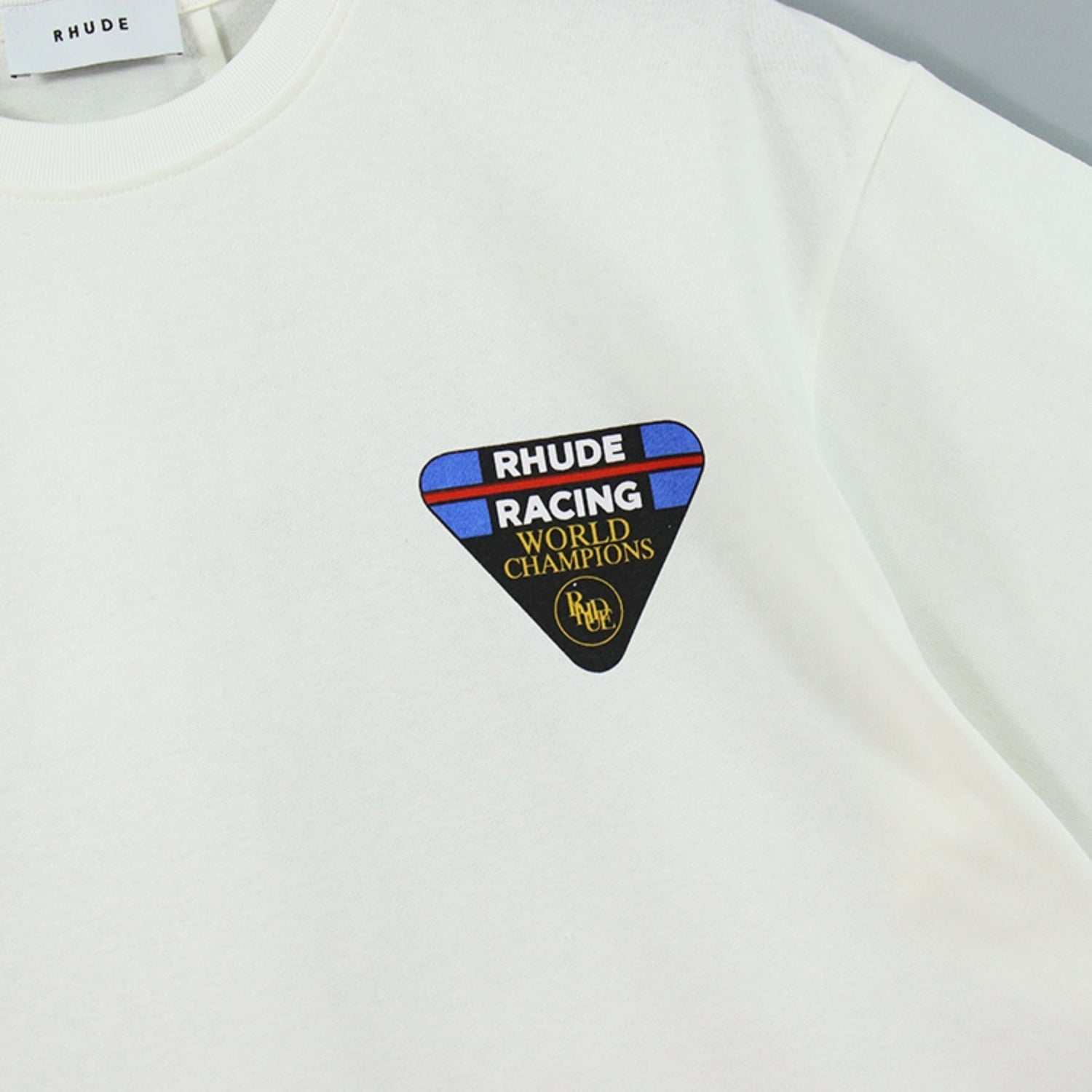 Rhude T Shirt Inverted Triangle Letter Print Short Sleeve T-Shirt