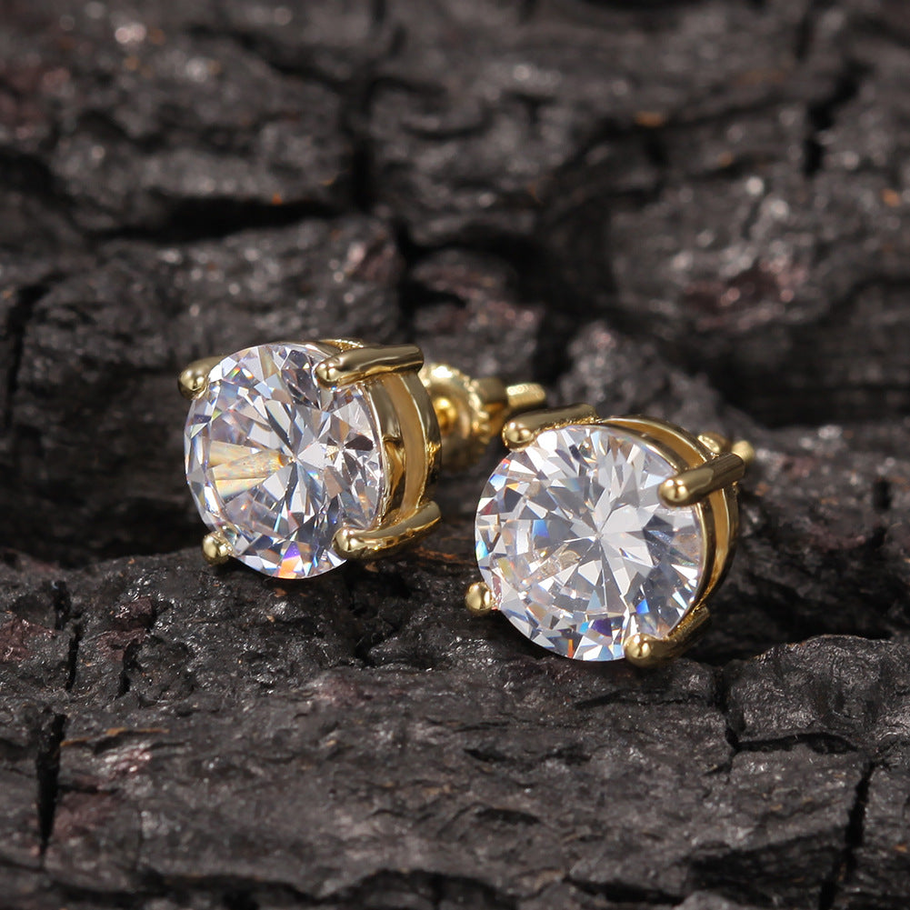 Earrings Zircon 925 Silver Earrings Spectrum