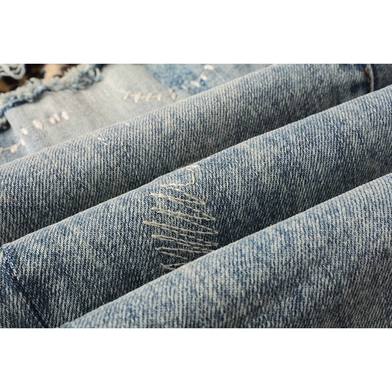 Mens trendy purple jeans, 100% cotton Pure Cotton High Street Trend