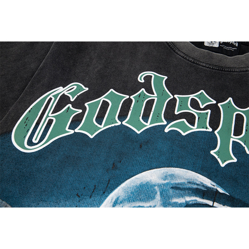 Godspeed T-Shirt Retro Fantasy Pattern