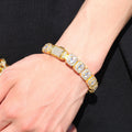 Bracelet Bracelet High Micro Zircon 12.5mm Rock Sugar Bracelet hiphop Spectrum St. Valentine's