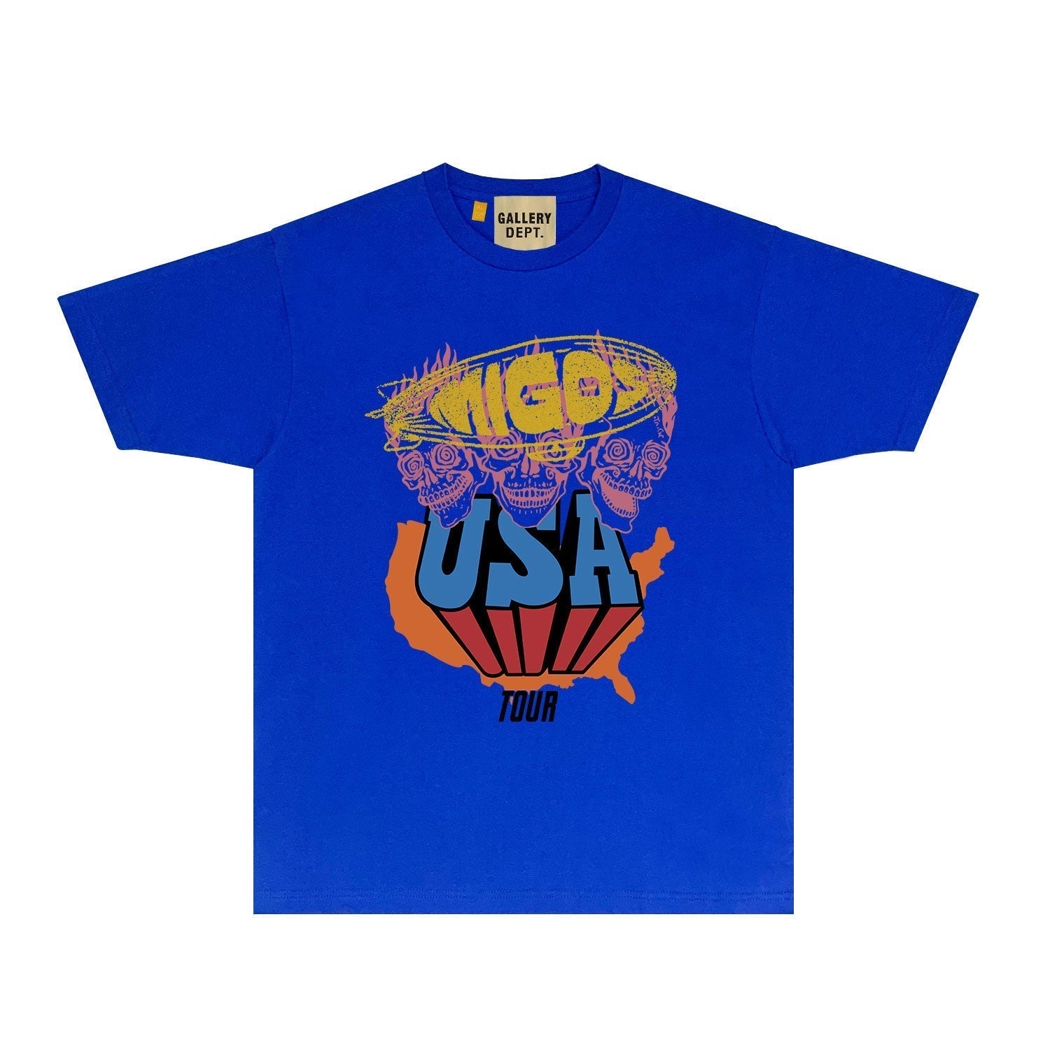 Gallery Dept T Shirt Retro Printed Loose Short-Sleeved Shirt (part2)